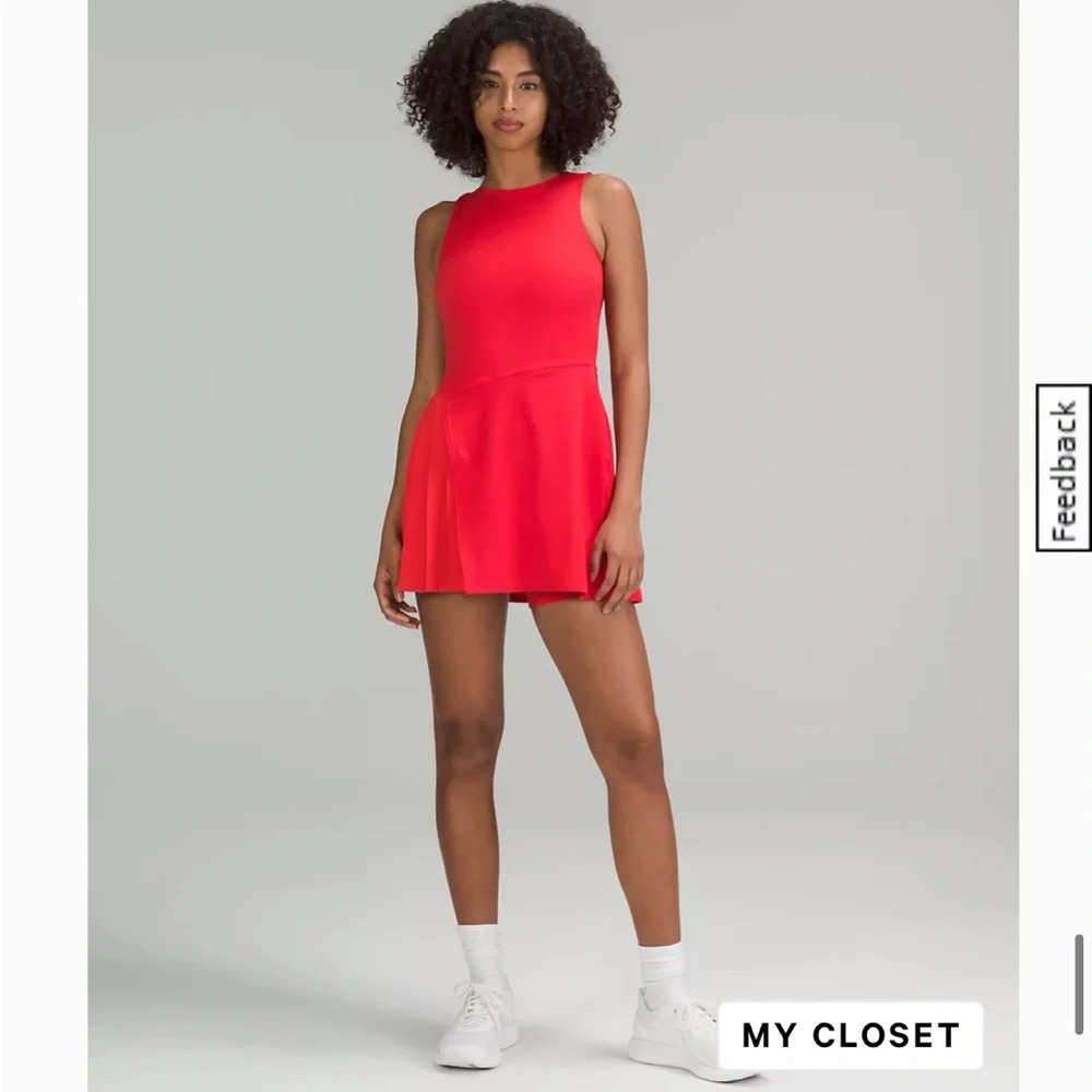 Lululemon tennis Dress Carnation Red